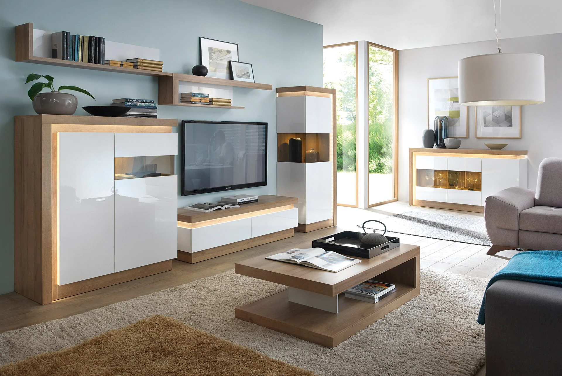 Lyon meble wójcik kolekcja mebli w lunahome Nowoczesne meble z kolekcji LYON od producenta Meble Wójcik do salonu, sypialni i jadalni