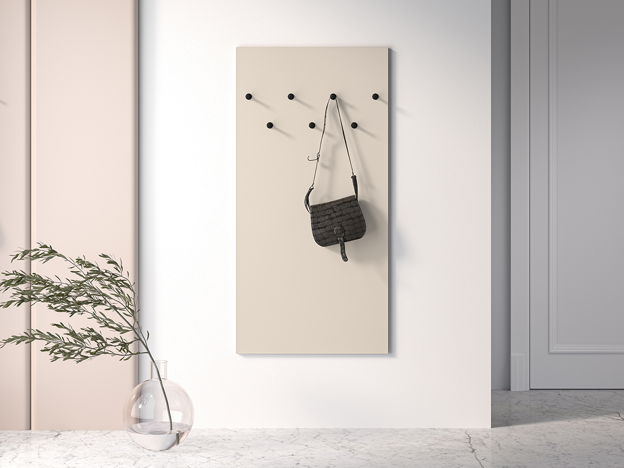 Wieszak 40x136cm BLANCO 23 sosna śnieżna+ New Grey